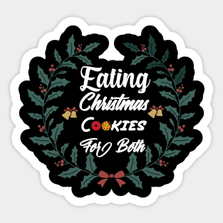 Eating Christmas Cookies For Both Sticker